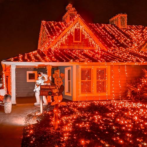 weillsnow 500 LED Halloween String Lights,164 FT Twinkle Lights Waterproof