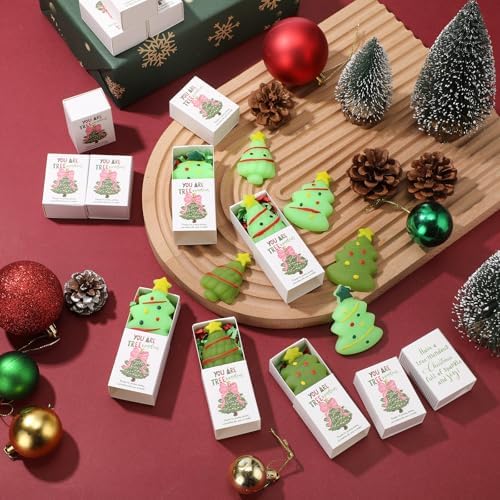 20 Sets Christmas Appreciation Gifts Tree Holiday Party Favors with Boxes