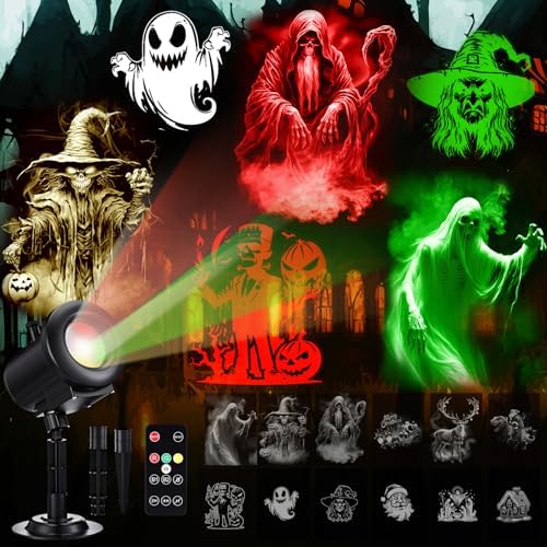 Aurelema 12 in 1 Halloween and Christmas Projector Lights