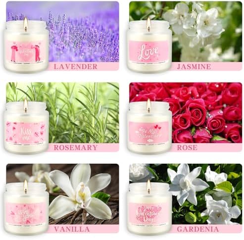 12 Pack Valentines Scented Candles,3.5oz Romantic Candle Gifts