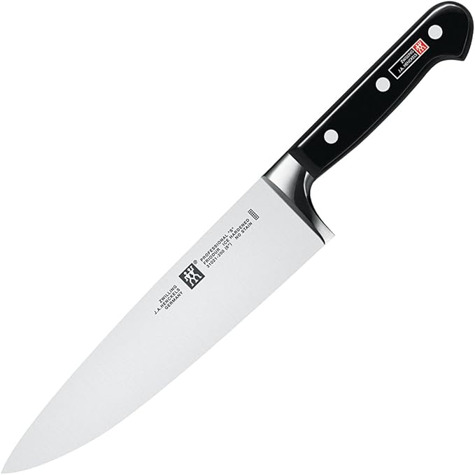 ZWILLING Professional S 8-inch Razor-Sharp German Chef's Knife, Made in Company-Owned German Factory with Special Formula Steel perfected for almost 300 Years, Dishwasher Safe