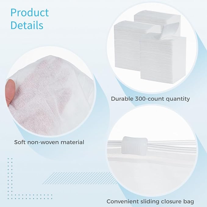 11X8.3 Dry Duster Cloths, 300-Count Dry Mop Refills, Household Wiping Cloths, Sweeper Disposable Dusting Cloths, Dry Mop Pads