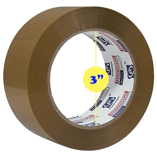 PERFECTAPE Heavy Duty Packing Tape 36 Rolls, Brown, 1.88" x 60Y | Total 2160Y, 2.7 mil, Ultra Strong, Refill for Packaging and Shipping