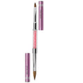 Mia Secret PREMIER NAIL BRUSHES 100% Kolinsky Hair MADE IN USA Prenium Nail Art Brushes (Pink, 8 OR / -4 OR)