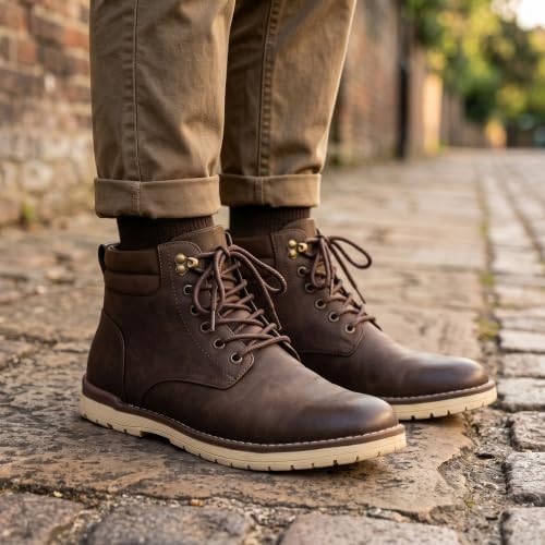 Vostey Men's Hiking Boots Waterproof Casual Chukka Boots for Men