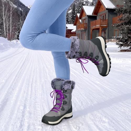 DREAM PAIRS Waterproof Winter Snow Boots Women