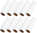 10rolls Lint Roller Refills Wide Surface Roller Sticky Adhesive for Upholstery Lint Replacement Parts White Pet Hair Remover