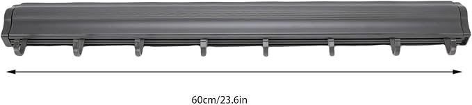 Space Aluminum Retractable Wall Mounted Clothes Drying Rack 23.6 Inch No Drilling Hidden Laundry Drying Net for Bathroom Balcony (Gray)