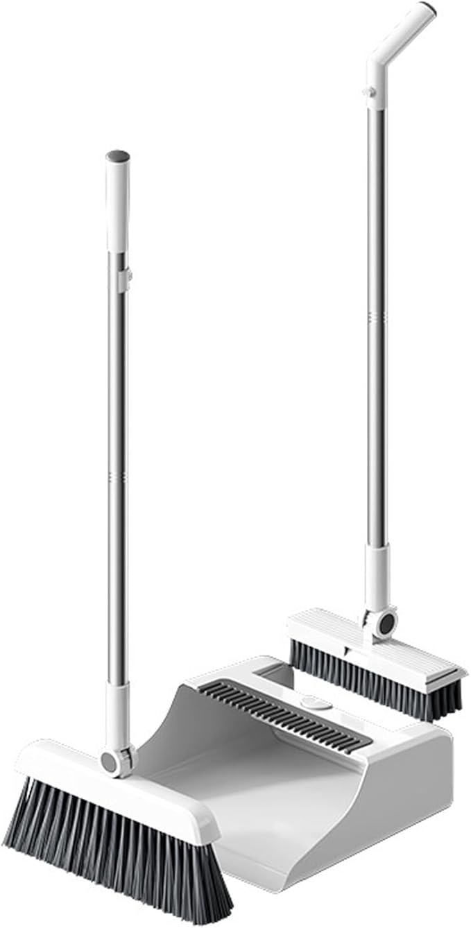 Broom and Dustpan Set for Home, Indoor Sweeping Cleaning Kit