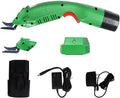 MXBAOHENG WBT-2 Cordless Electric Scissors for Cutting Fabric/Carpet/Sponge/Cardboard Fiberglass Scissor w/ 2 Blades 5000mAh Large Battery Low Noise