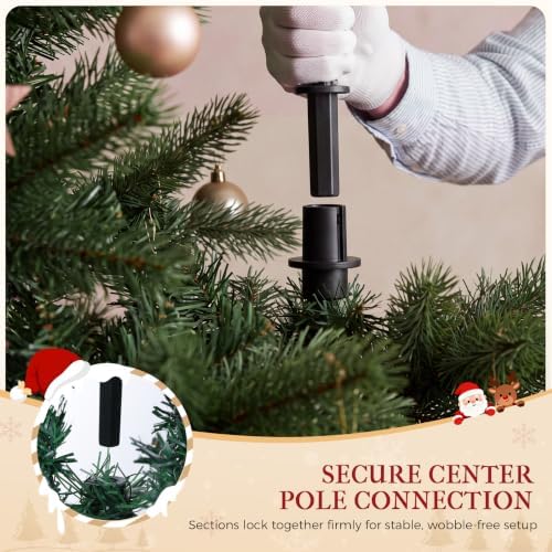 CASA CLAUSI 6ft Artificial Christmas Tree Unlit Pine Xmas Tree,Olive Green