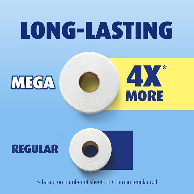 Charmin Ultra Soft Toilet Paper, 18 Mega Rolls = 72 Regular Rolls, 18 Count
