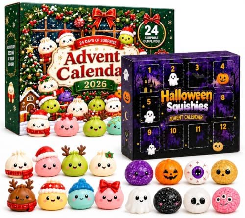 Christmas Halloween Squishies Advent Calendar 2026 Countdown for Adults