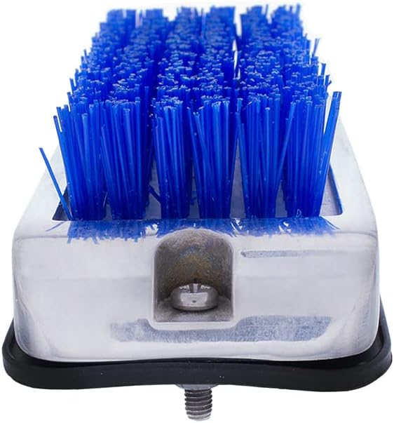 United Pacific 90054 Stainless Shoe/Boot Scraper w/Nylon Brush, 430 Stainless Steel Housing – Blue Brush – ONE Unit