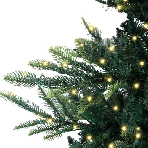 Naomi Home 9 ft Nordic Pre-Lit Christmas Tree, 1,100 Warm Lights