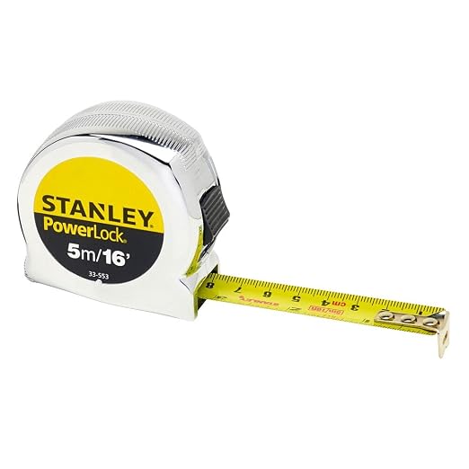 Stanley 0-33-553 Micro Powerlock Tape, 5m Length x 19mm Width