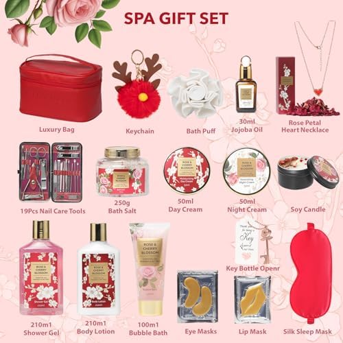 36Pcs Moisturizing Bath and Body Gifts Skin Care Spa Gift Set for Women