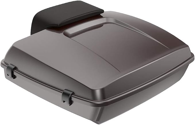 Advanblack Road Glide Tour Trunk Pack Sumatra Brown Razor Tour Trunk Pack Backrest Pad for '97-'25 Harley Touring Road King Street Glide Electra Glide CVO models