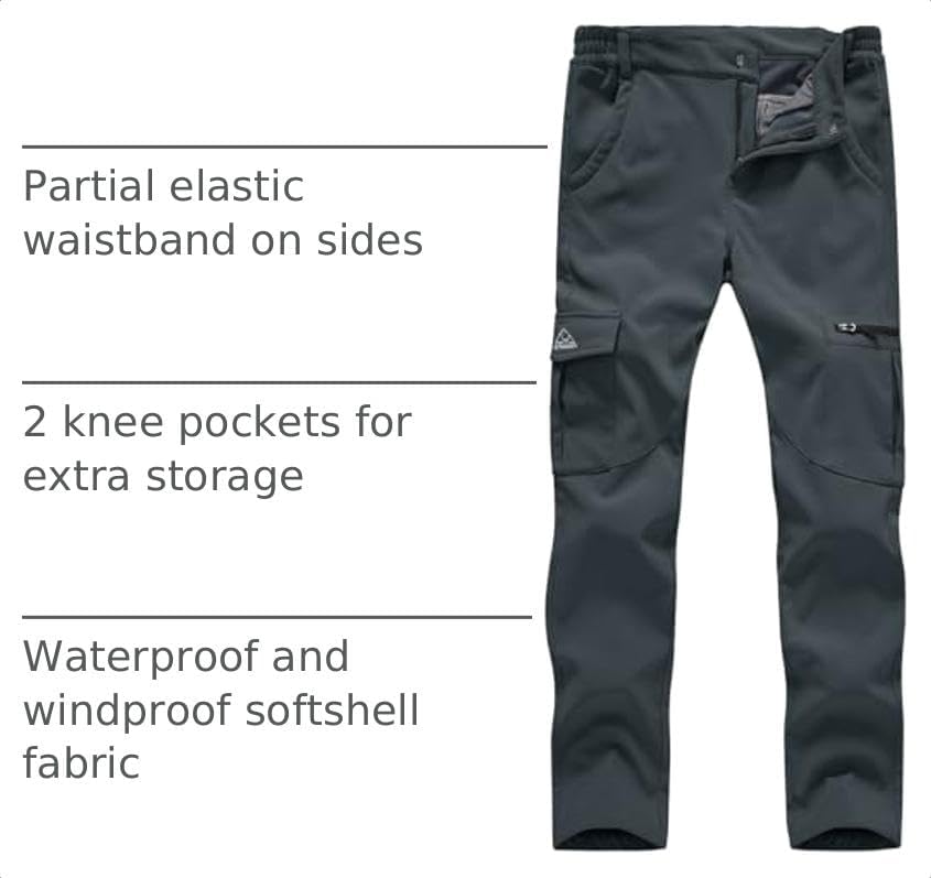 Gopune Women's Waterproof Windproof Outdoor Hiking Snow Ski Insulated Pants