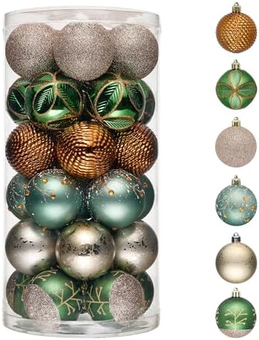 Valery Madelyn 30ct Christmas Tree Decorations Ball Ornaments 2 Inches