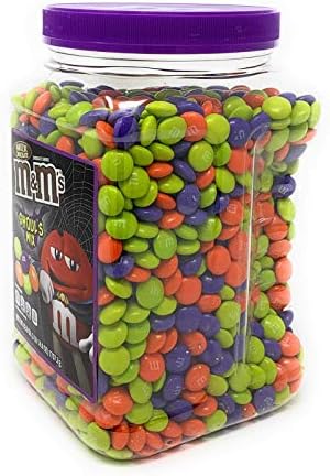 M&M's Ghoul's Mix Milk Chocolate Halloween Candy Jar (62oz.),, 62 Oz ()
