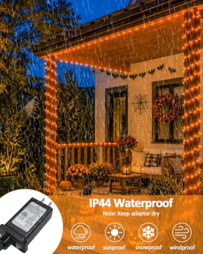 200 LED Connectable String Lights, 66FT Christmas Lights Outdoor Indoor