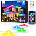 50Ft Permanent Outdoor Lights, RGB+IC Smart LED Eave Lighting with App/Remote Control,IP67 Waterproof,16 Million Colors,Scene Modes, DIY Music Sync, for Christmas, Holiday & Party Decor