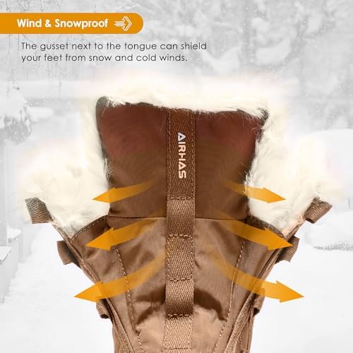 AIRHAS Women's Warm Snow Boots Cold Weather Winter Boots