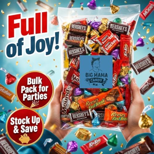 Big Mama Halloween Candy Bulk Chocolate Assortment Bag 4 lb