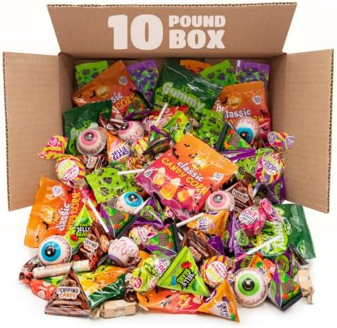 Party Candy Bulk, Halloween Candy Variety Pack - 10 Lb Box