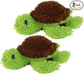 MIGHTY® 2 Pack Microfiber Medium Turtle Dog Toys | Ultra Durable Plush Toy with Multiple Layers & Reinforced Seams , Washable and Floats , Mighty® Construction