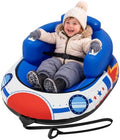 Snow Sled for Toddlers 1-3, Inflatable Snow Tube with Tow Strap