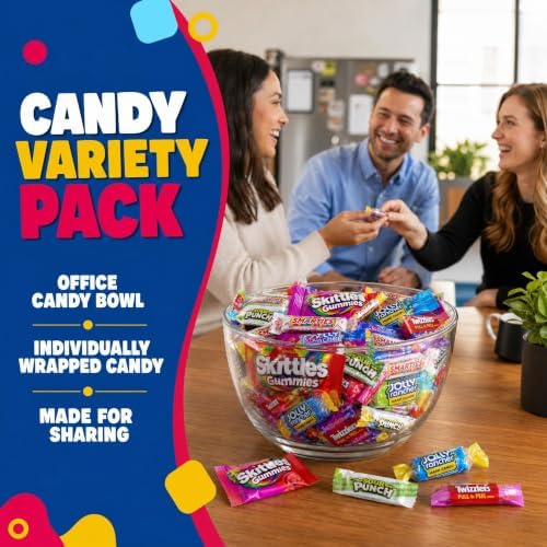 CANDYMAN Assorted Candy Variety Pack 12lbs of Pinata Stuffers, Bulk Candy for Party Favors Goodie Bags for Birthday Party, Candies in Bulk Individually Wrapped, Halloween