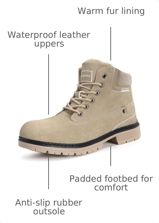 Eagsouni Mens Womens Winter Snow Boots