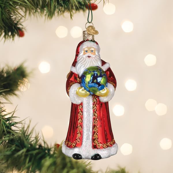 Old World Christmas World Peace Santa Tree Ornament