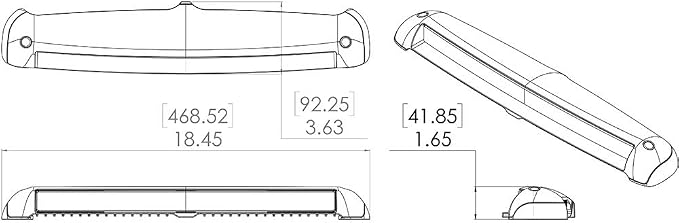 Lumitec Razor Light Bar - Spot - Flush Mount - White [101587]