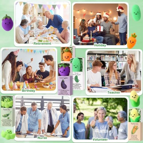 25 Sets Vegetable Positive Gifts Inspirational Party Favors