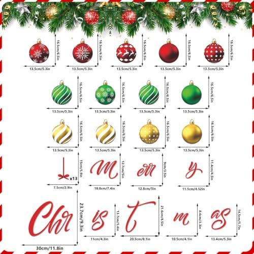 Magnets for Fridge, Magnetic Sticker, Kitchen Decor(Christmas-A)