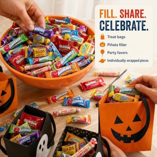 Ultimate Assorted Candy Party Mix - 2 LB Bag - Mega Variety Bulk Assortment - Individually Wrapped Candy - Queen Jax - Variety Pack