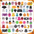 Tiaxidex 28 PCS Halloween Squishies Bulk Mochi Squishy Compact & Portables, Perfect Halloween Sensory Stress Balls for Kids & Adults, Halloween Trick or Treat, Classroom Prizes, and Party Favors
