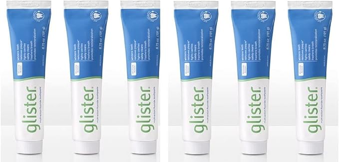 Glister Multi-Action Fluoride Toothpaste 6.75 Ounce. (6-Pack)
