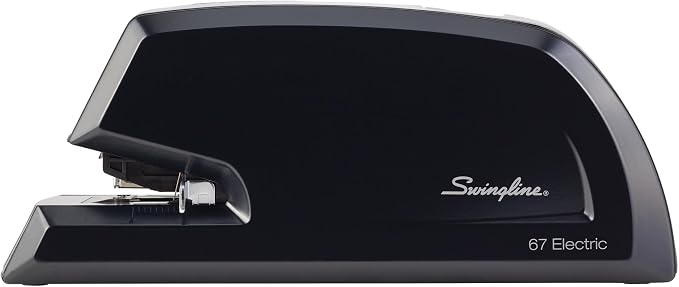 Swingline Heavy Duty Commercial Electric Stapler, 20 Sheet Capacity, Metal, Black (06701)