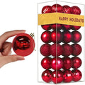 36Pcs Christmas Balls Ornaments for Xmas Tree - Shatterproof Christmas Tree Decorations Medium Hanging Ball Red 2.5in x 36 Pack