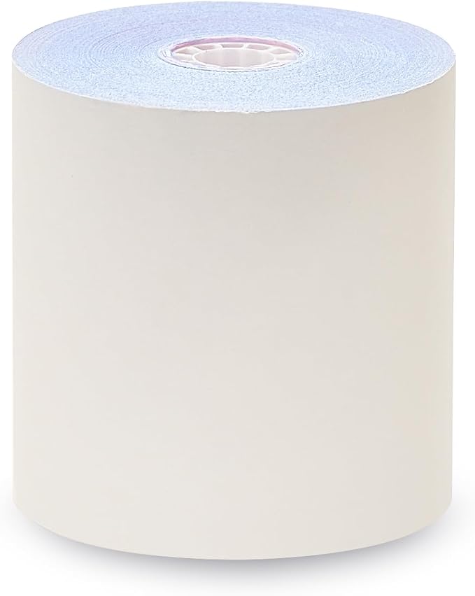 3 X 65' 3-ply White/Canary/Pink Carbonless Kitchen Paper 50 Rolls TMU 220, 50 Rolls