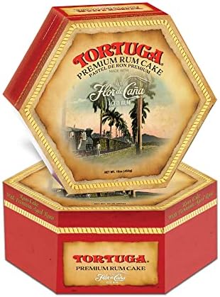 TORTUGA Caribbean Flor de Cana Rum Cake - 16 oz Rum Cake - 2 Pack - The Perfect Premium Gourmet Gift for Gift Baskets, Parties, Holidays, Birthdays and make an Excellent Father’s Day Gift