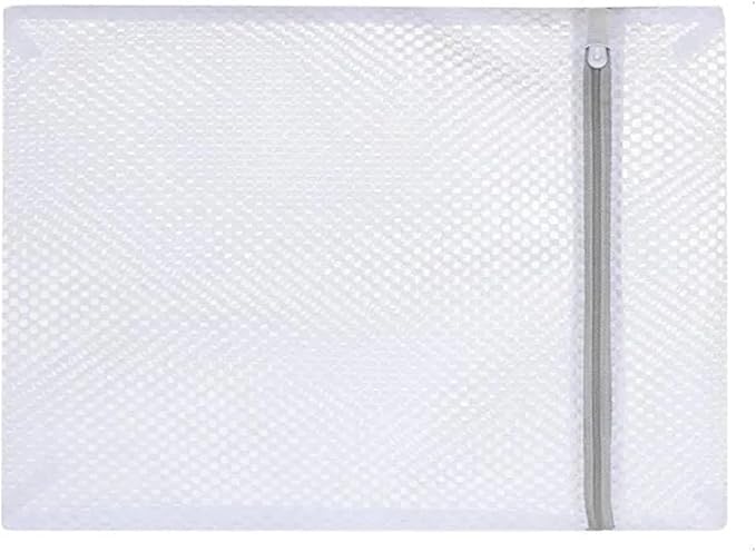 1-10PCS White Durable Honeycomb Mesh Laundry Bags For Delicates Net Fabric Durable And Reusable Delicate Wash Bag(30X40cm,1PC)