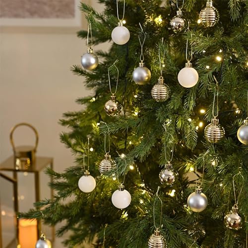 Valery Madelyn Small Christmas Tree Decorations Ball Ornaments 24ct 1.57"