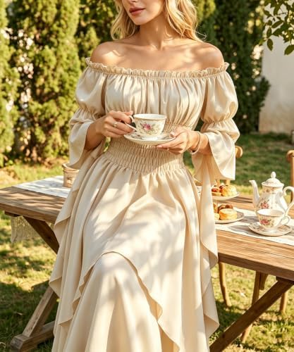 Women's Gothic Witch Dress Medieval Renaissance Costume Victorian Dress