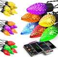 Smart C9 Christmas Lights Outdoor, 100FT 150 LEDs, APP Remote Controlled RGB String Lights with 80+ Modes Color Changing DIY Chasing Xmas Waterproof String Light for Patio Xmas Decor