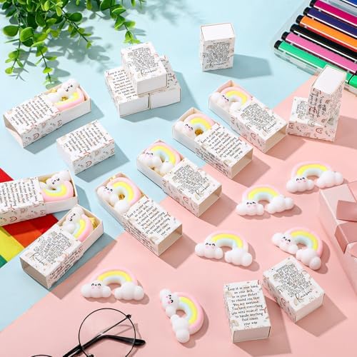 24 Sets Rainbow Positive Gifts You are Awesome Party Favors with Boxes